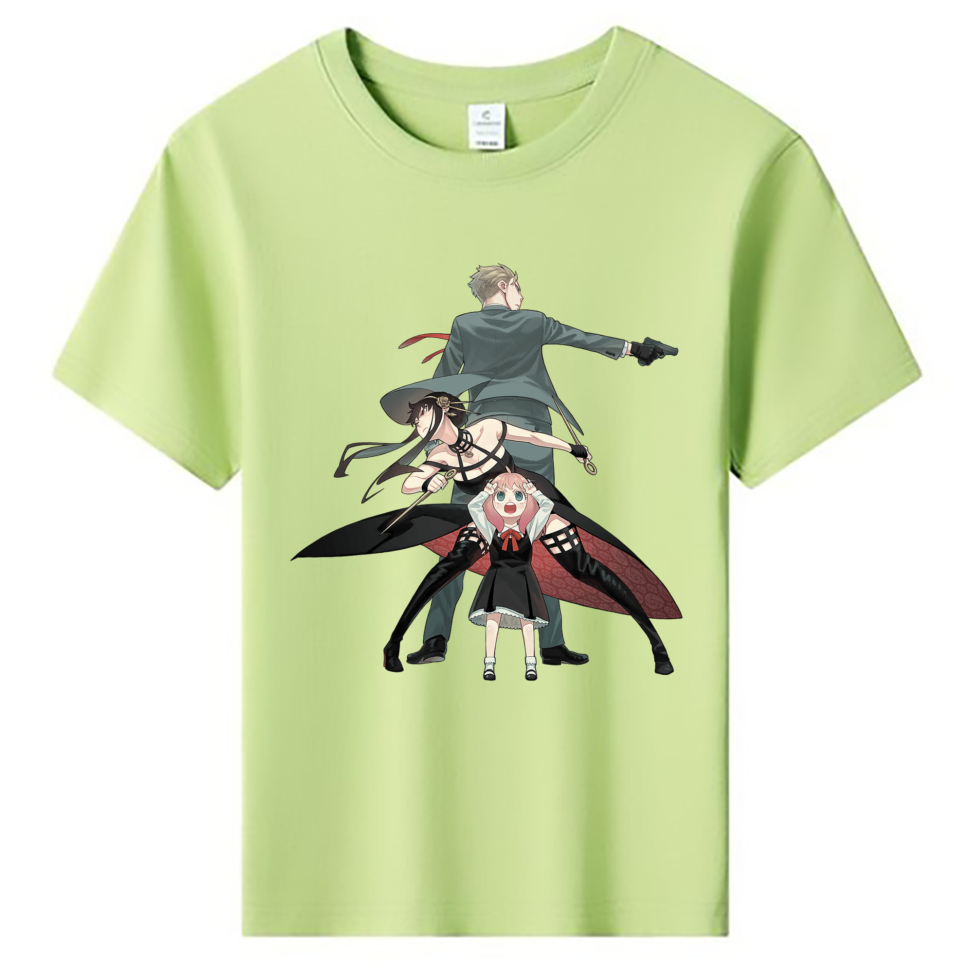 （画像用） SPY×FAMILY间谍家家酒 綿100％キッズTシャツ（フロントプリント）